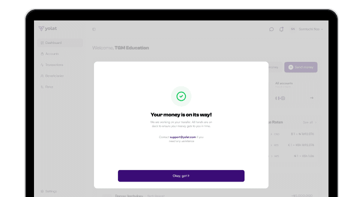 Send to anyone, anywhere